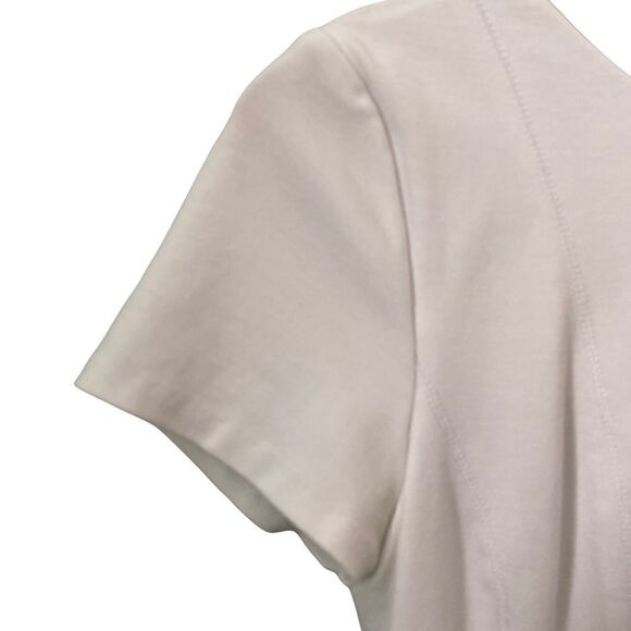 Banana Republic White Round neck Mini Dress in Size 2P - Picture 8 of 13